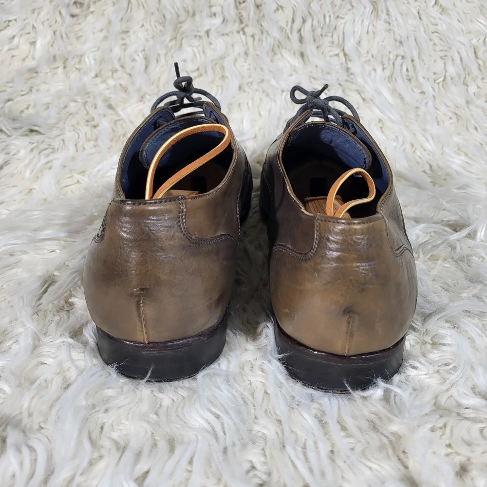 Corneliani Leather Oxford Men's Shoes Size 10